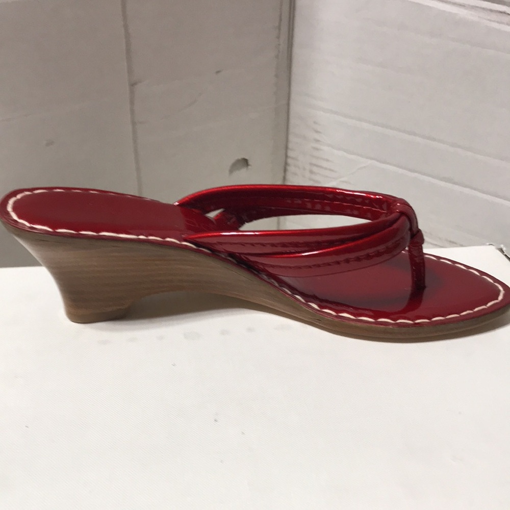 Bernardo Miami patent leather wedge sandals. Nwot - Picture 4 of 7